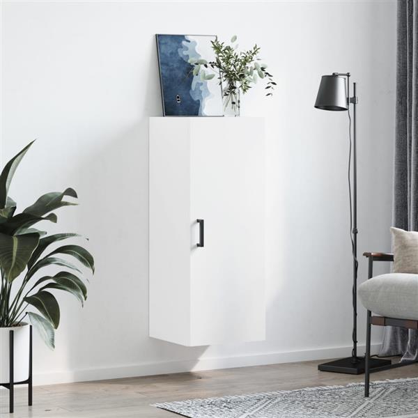 Grote foto vidaxl hangkast 34 5x34x90 cm wit huis en inrichting overige