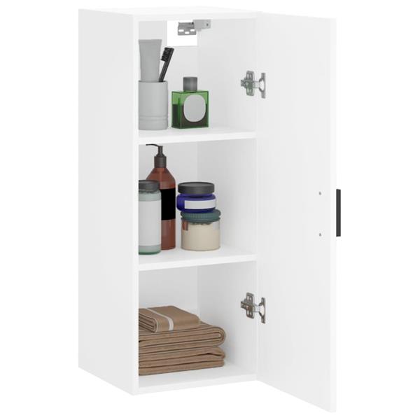 Grote foto vidaxl hangkast 34 5x34x90 cm wit huis en inrichting overige