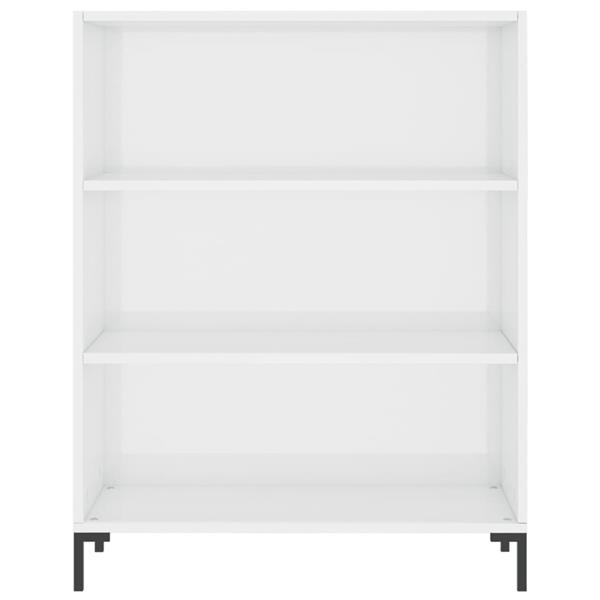 Grote foto vidaxl boekenkast 69 5x32 5x90 cm bewerkt hout hoogglans wit huis en inrichting overige