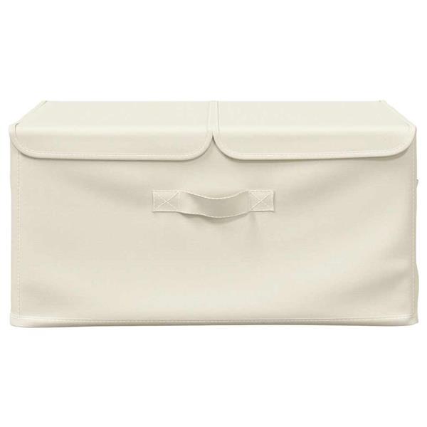 Grote foto vidaxl opbergboxen 2 st 50x30x25 cm stof cr mekleurig doe het zelf en verbouw materialen en producten