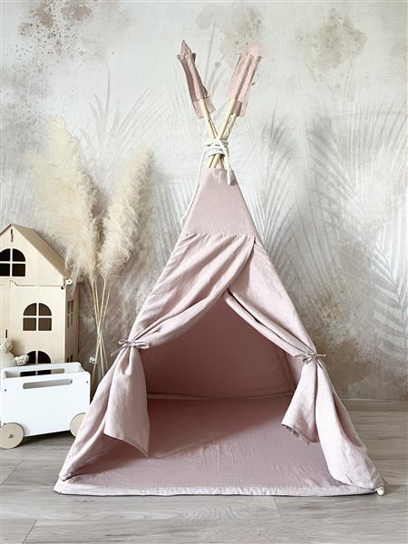 Grote foto tipi tent linnen powder pink powder pink kinderen en baby overige