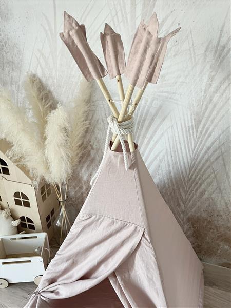 Grote foto tipi tent linnen powder pink powder pink kinderen en baby overige