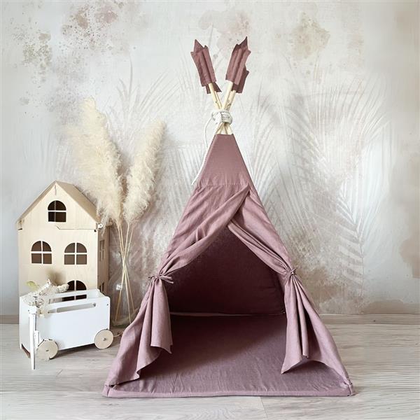 Grote foto tipi tent linnen marsala marsala kinderen en baby overige