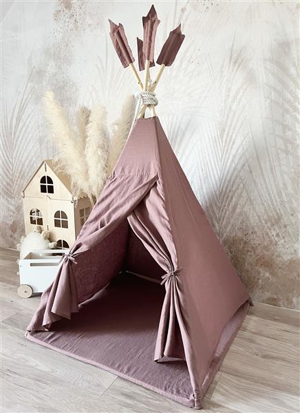 Grote foto tipi tent linnen marsala marsala kinderen en baby overige