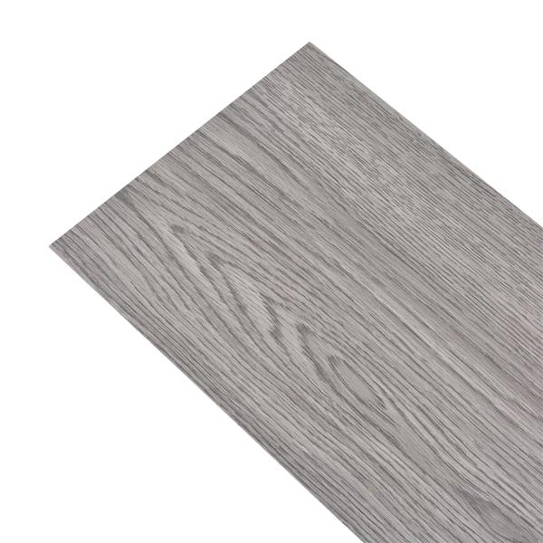 Grote foto vidaxl vloerplanken zelfklevend 5 02 m 2 mm pvc donkergrijs doe het zelf en verbouw tegels