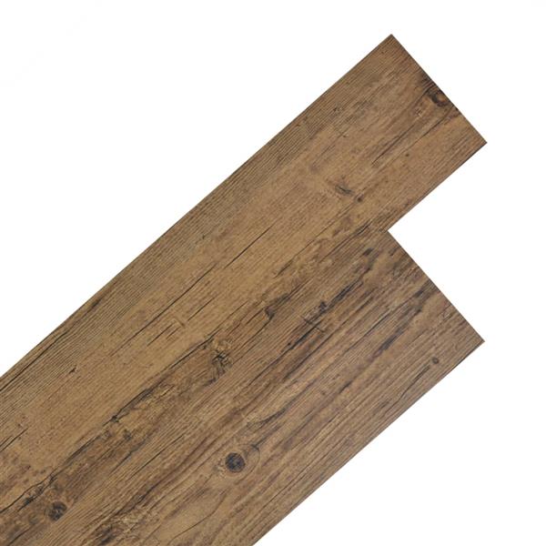 Grote foto vidaxl vloerplanken zelfklevend 5 02 m 2 mm pvc walnoot bruin doe het zelf en verbouw tegels