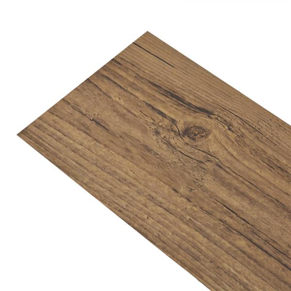 Grote foto vidaxl vloerplanken zelfklevend 5 02 m 2 mm pvc walnoot bruin doe het zelf en verbouw tegels