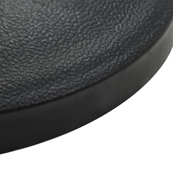 Grote foto vidaxl parasolvoet halfrond 15 kg polyresin zwart tuin en terras overige tuin en terras