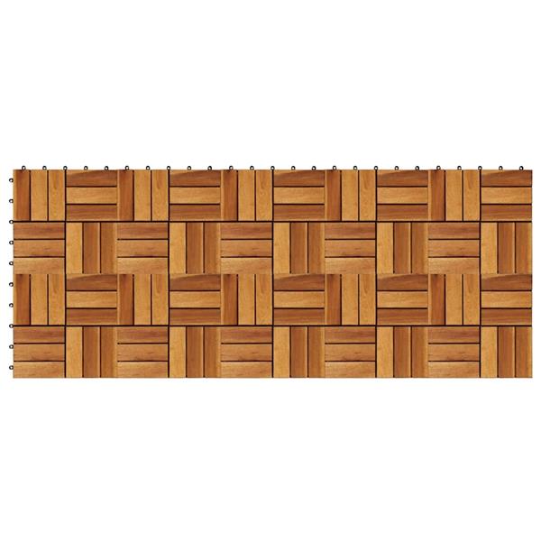 Grote foto vidaxl terrastegels acaciahout 30 x 30 cm 10 stuks doe het zelf en verbouw tegels
