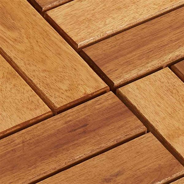 Grote foto vidaxl terrastegels acaciahout 30 x 30 cm 10 stuks doe het zelf en verbouw tegels