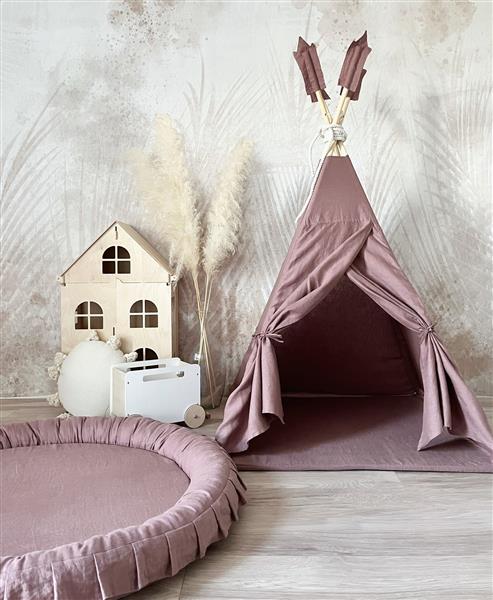 Grote foto tipi tent linnen marsala marsala kinderen en baby overige
