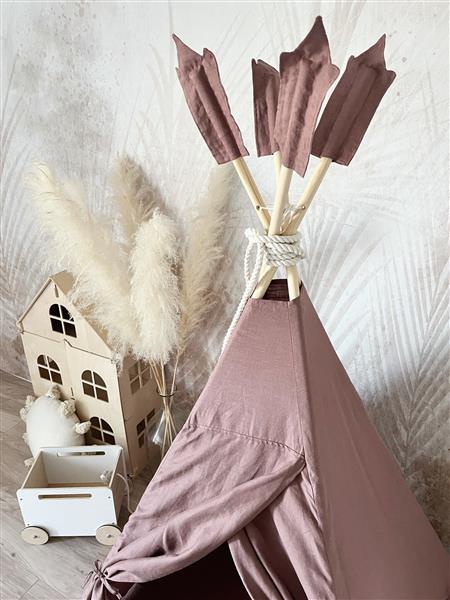 Grote foto tipi tent linnen marsala marsala kinderen en baby overige