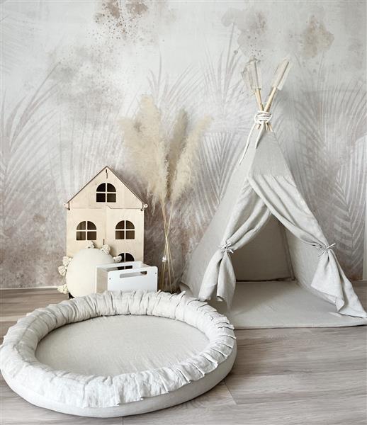 Grote foto tipi tent linnen naturel naturel kinderen en baby overige
