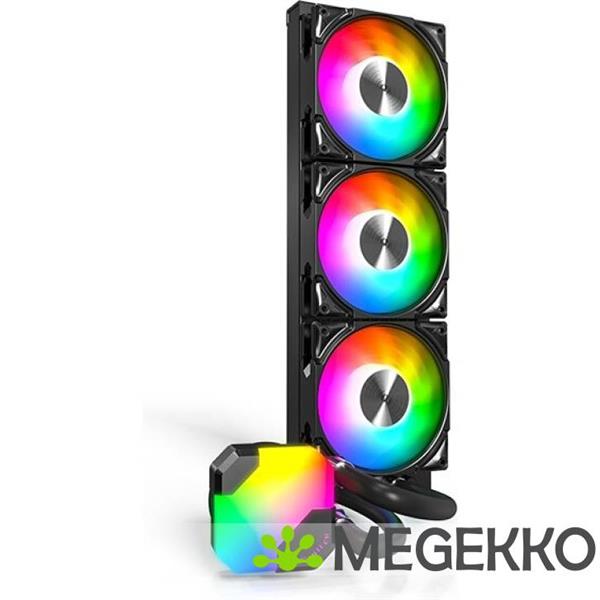 Grote foto montech hyper flow argb 360mm waterkoeling zwart computers en software overige computers en software