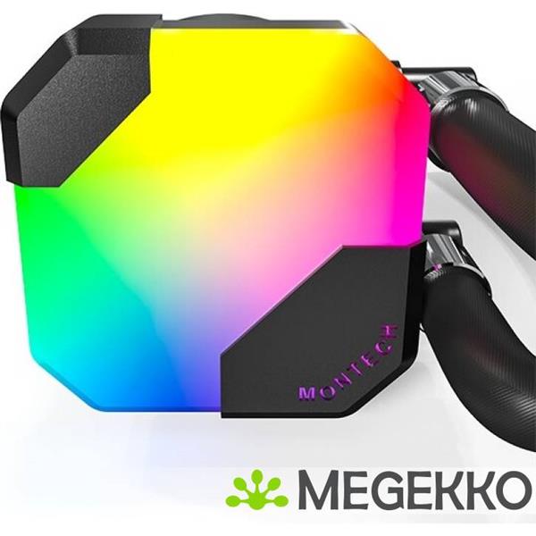 Grote foto montech hyper flow argb 360mm waterkoeling zwart computers en software overige computers en software