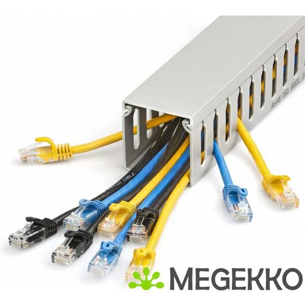 Grote foto startech.com cbmwd5050 kabelbeheersysteem kabelgoot grijs 1 stuk s computers en software overige computers en software