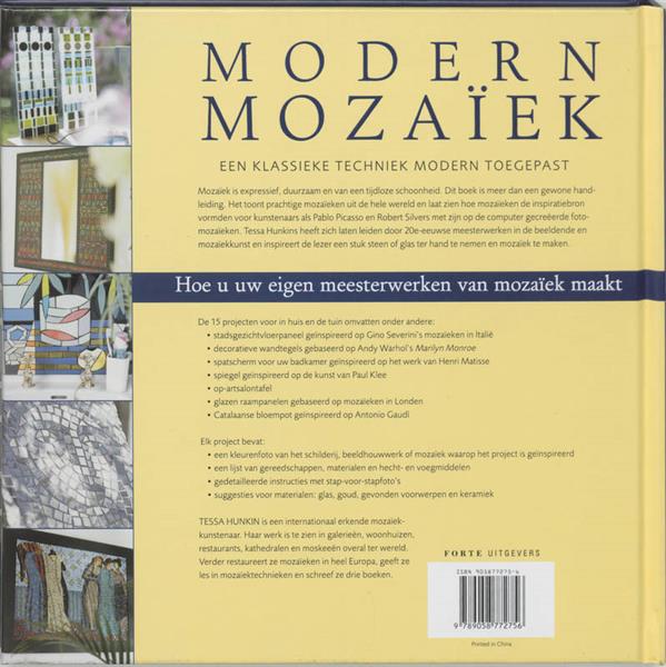 Grote foto modern mozaiek boeken hobby en vrije tijd