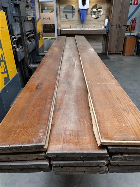 Grote foto kerkbank zitting 35x290 440cm eiken doe het zelf en verbouw hout en planken