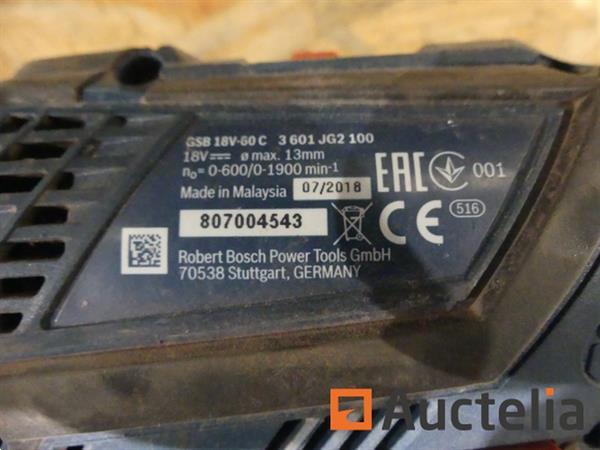 Grote foto ref 9115016 14 bosch gsb 18v 60c accu aangedreven schroefboormachine ref 7502 212 doe het zelf en verbouw onderdelen en accessoires