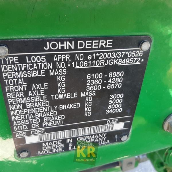 Grote foto john deere 6110r 1357 agrarisch tractoren