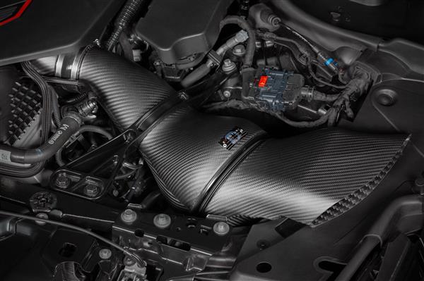 Grote foto dit betreft een bmw g90 g99 m5 carbon eventuri lucht inlaat intake systeem auto onderdelen tuning en styling