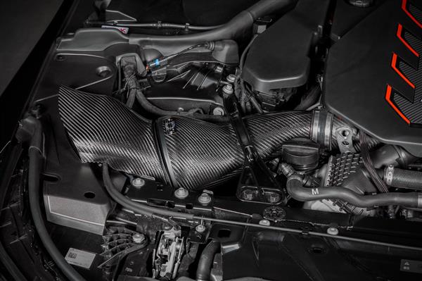 Grote foto dit betreft een bmw g90 g99 m5 carbon eventuri lucht inlaat intake systeem auto onderdelen tuning en styling