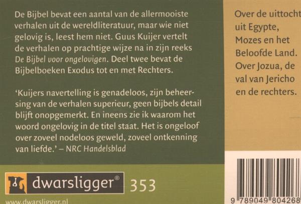 Grote foto de bijbel voor ongelovigen dwarsligger 353 boeken literatuur