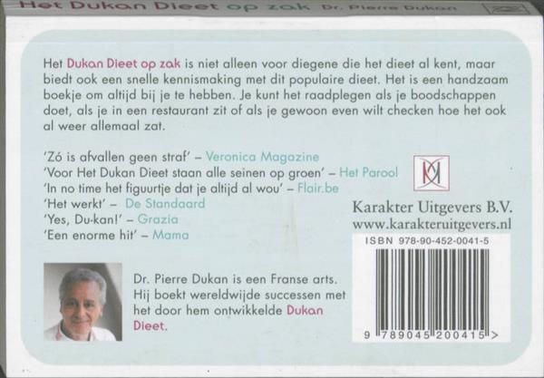 Grote foto het dukan dieet op zak boeken kookboeken