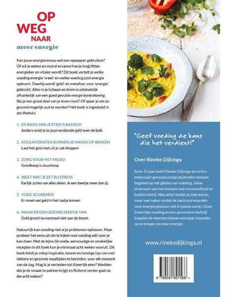 Grote foto op weg naar meer energie boeken gezondheid en voeding