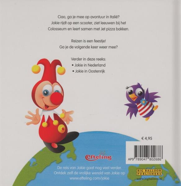 Grote foto jokie in itali boeken jeugd 13 jaar en ouder