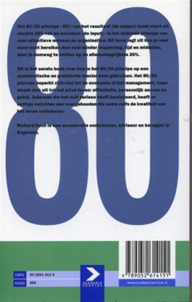 Grote foto 80 20 principe paperback boeken overige boeken