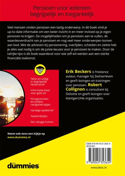 Grote foto pensioen voor dummies voor dummies boeken overige boeken