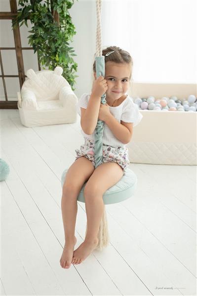Grote foto binnenschommel rond velvet dark grey standaard 2 5 m kinderen en baby overige