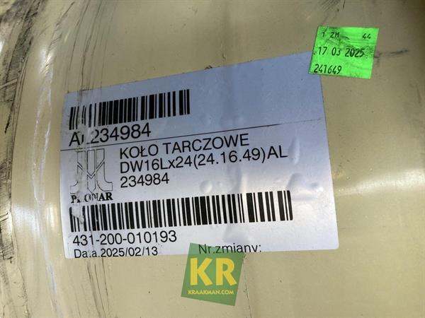 Grote foto john deere 16 x 24 velg 692573 agrarisch tuinbouw