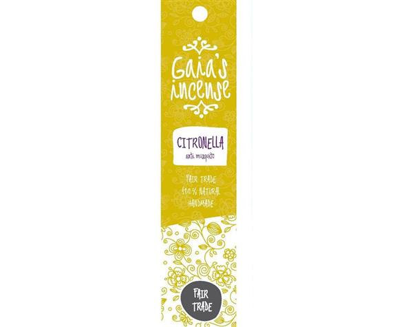 Grote foto gaia incense citronella 15 sticks huis en inrichting woningdecoratie