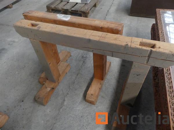 Grote foto 4 massief houten schragen doe het zelf en verbouw onderdelen en accessoires