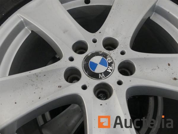 Grote foto set van 4 banden op aluminium velgen agrarisch wielen