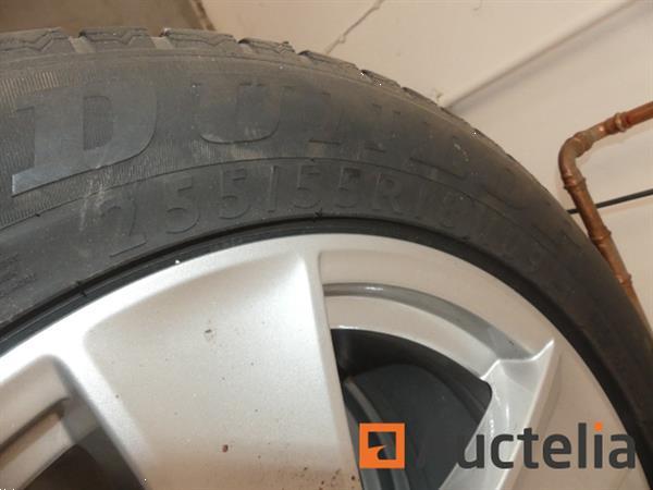 Grote foto set van 4 banden op aluminium velgen agrarisch wielen