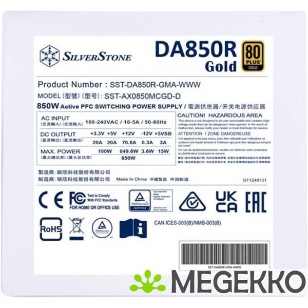 Grote foto silverstone sst da850r gma www 850w wit computers en software overige