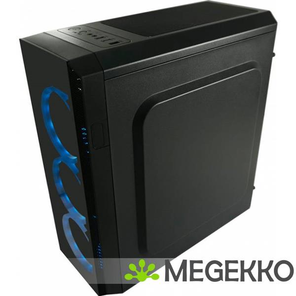 Grote foto lc power gaming 703b midi toren zwart computers en software behuizingen en kasten