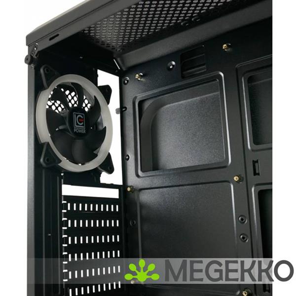 Grote foto lc power gaming 703b midi toren zwart computers en software behuizingen en kasten