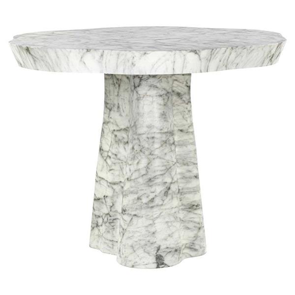 Grote foto eettafel rockyard faux wit marmer 140 cm indoor outdoor richmond interiors huis en inrichting eettafels