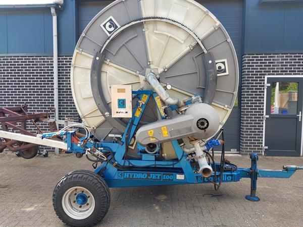 Grote foto casella hydro jet 100 280 beregeningshaspel met computer agrarisch beregeningapparatuur