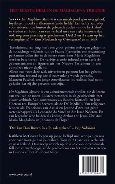 Grote foto het magdalena mysterie de magdalena trilogie 1 boeken thrillers