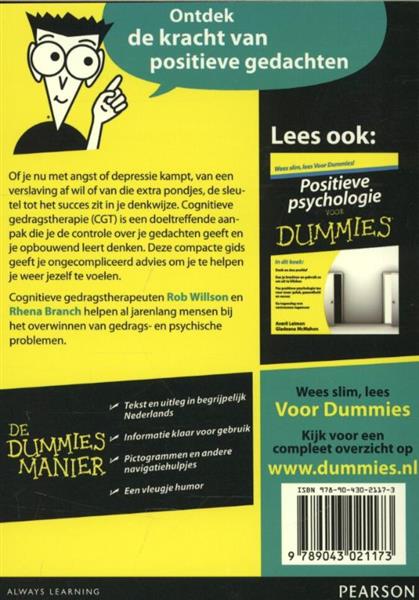 Grote foto de kleine cognitieve gedragstherapie voor dummies voor dummies boeken psychologie