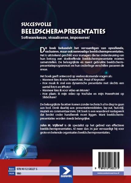 Grote foto succesvolle beeldschermpresentaties boeken informatica computer