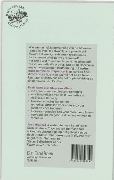 Grote foto bach bloesem remedies stap voor stap boeken gezondheid en voeding