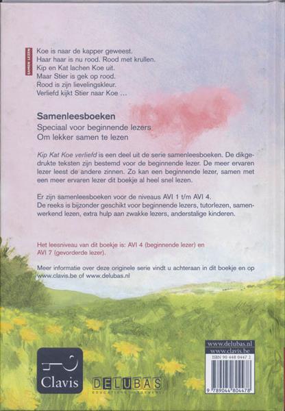 Grote foto kip kat koe verliefd samenleesboeken boeken jeugd 13 jaar en ouder