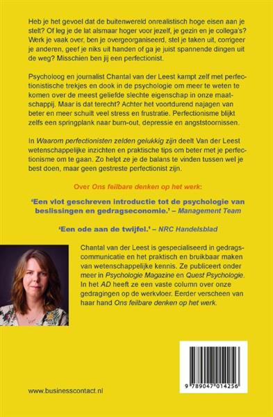 Grote foto waarom perfectionisten zelden gelukkig zijn boeken psychologie