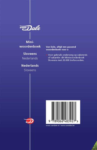 Grote foto van dale miniwoordenboek sloveens van dale miniwoordenboeken boeken woordenboeken